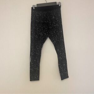 Champion Women’s Duo Dry Power Core Black & Grey Lined Tights, Size Large